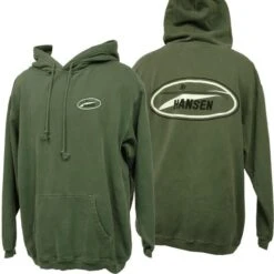 Hooded Original Logo In Olive Sweatshirt