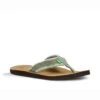 Sanuk Fraid Not In Olive Sandals -Tide And Style HS1489533370