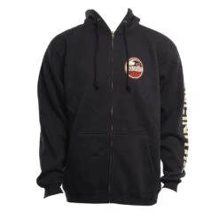 Split Circle FZ Hood In Navy Blue Sweatshirt