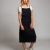 RVCA Fortune Midi Overall In Black Dress 2 RVCA Fortune Midi Overall In Black Dress -Tide And Style HS1559175774