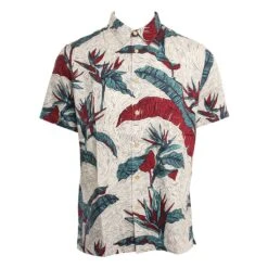 Quiksilver Under Warm Rain In White Woven Shirt