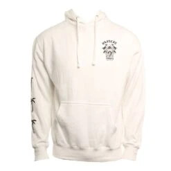 Surf Temple Hood In White Sweatshirt