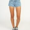 RVCA Hello Mellow Denim Cutoff In Blue Shorts 1 RVCA Hello Mellow Denim Cutoff In Blue Shorts -Tide And Style HS1565219897