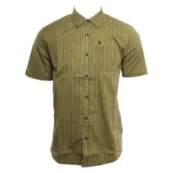 Volcom Beasley In Green Woven Shirt