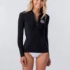 Rip Curl G Bomb Long Sleeve Front Zip Jacket In Black Wetsuit -Tide And Style HS1584469567