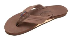 Single Layer Premium Leather In Expresso Sandals