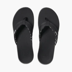 Reef Ortho Bounce Coast In Black Sandals