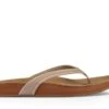 Sanuk She Loungy Leather In Natural (Nat) Sandals