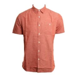 Vissla Sets Eco In Red Woven Shirt