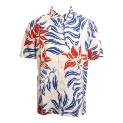 Quiksilver Fourth Flowers In White Woven Shirt
