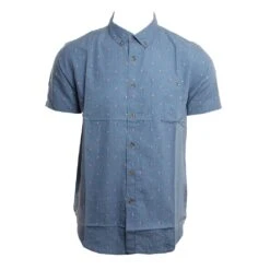 Billabong All Day Jacquard In Blue Woven Shirt
