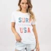 Rip Curl WoSurf USA Boy Tee Shirt In White 1 Rip Curl WoSurf USA Boy Tee Shirt In White -Tide And Style HS1594925678