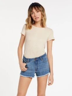 Volcom Stoney Stretch In Blue Shorts