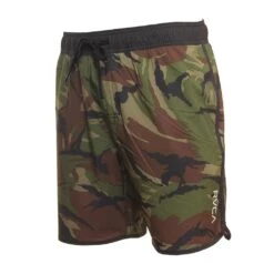 RVCA Eastern Elastic In Green Shorts