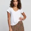 RVCA WoAsh Tee Shirt In White -Tide And Style HS1600817141