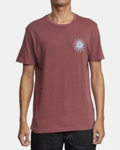 RVCA Sun Sprout In Red Shirt