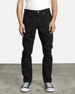 RVCA Denim Rockers Skinny Fit In Black