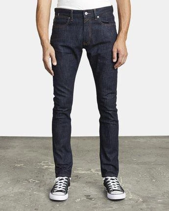 RVCA Denim Rockers Skinny Fit In Dark Indigo (Dki) 3 RVCA Denim Rockers Skinny Fit In Dark Indigo (Dki)