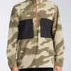 Billabong Canyon Half Zip Polar Fleece In Camo (Cmm) Sweatshirt -Tide And Style HS1606254553