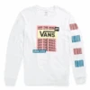 Vans Layers Of Loud Long Sleeve Boyfriend Tee Shirt In White