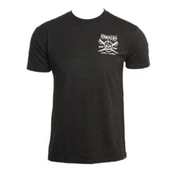 Crossed Boards In Black Shirt