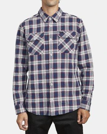 RVCA Thatll Work Flannel In Blue Shirt 3 RVCA Thatll Work Flannel In Blue Shirt
