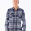 Rip Curl Hammonds Flannel In Navy Blue (Nv Shirt 1 Rip Curl Hammonds Flannel In Navy Blue (Nv Shirt -Tide And Style HS1609800167