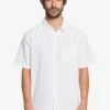 Quiksilver Centinela 4 In White Woven Shirt
