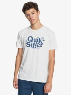 Quiksilver Tall Heights Organic In White Shirt