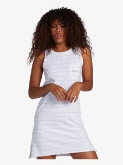 Roxy Livin Free Tank Top Dress In White Dress