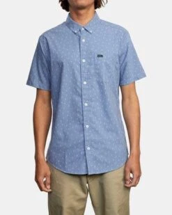 RVCA Thatll Do Print In Slate (Slt) Woven Shirt