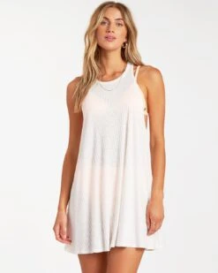 Billabong Sandy Sea Cover Up In Salt Crystal (Scs) Dress