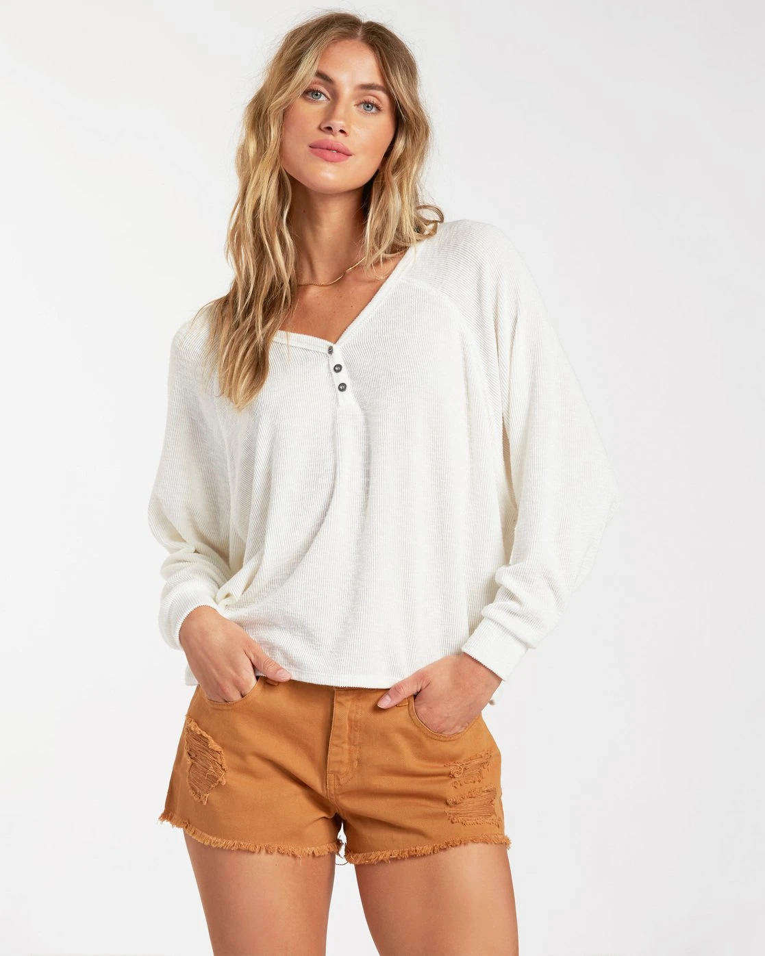 Billabong From Here Top In Salt Crystal (Scs) Shirt 3 Billabong From Here Top In Salt Crystal (Scs) Shirt