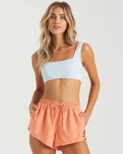 Billabong Sol Searcher Overdyed Volley Swim Short In Peach Boardshorts