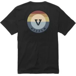 Vissla Medallion Organic Pocket Tee Shirt In Black