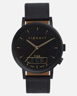 Rip Curl Circa Tide Digital Leather In Midnight (4029) Watch