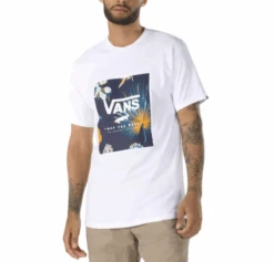 Vans Classic Print Box In White Shirt