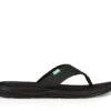 Sanuk Tripper H2O Yeah In Black Sandals
