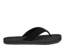 Sanuk Beer Cozy Stacker Suede In Black Sandals
