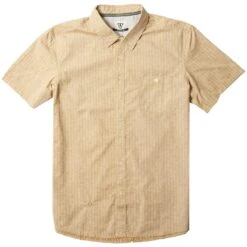 Vissla Code Breaker Eco In Gold Woven Shirt