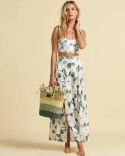 Billabong Salty Blonde Peachy Keen Maxi In Multi Skirt
