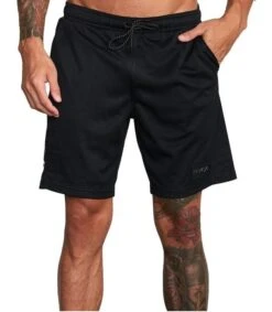 RVCA VA Mesh 17" Sport In Black Shorts