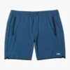 RVCA Yogger Stretch Athletic 17" In Dark Denim (Ddn) Shorts
