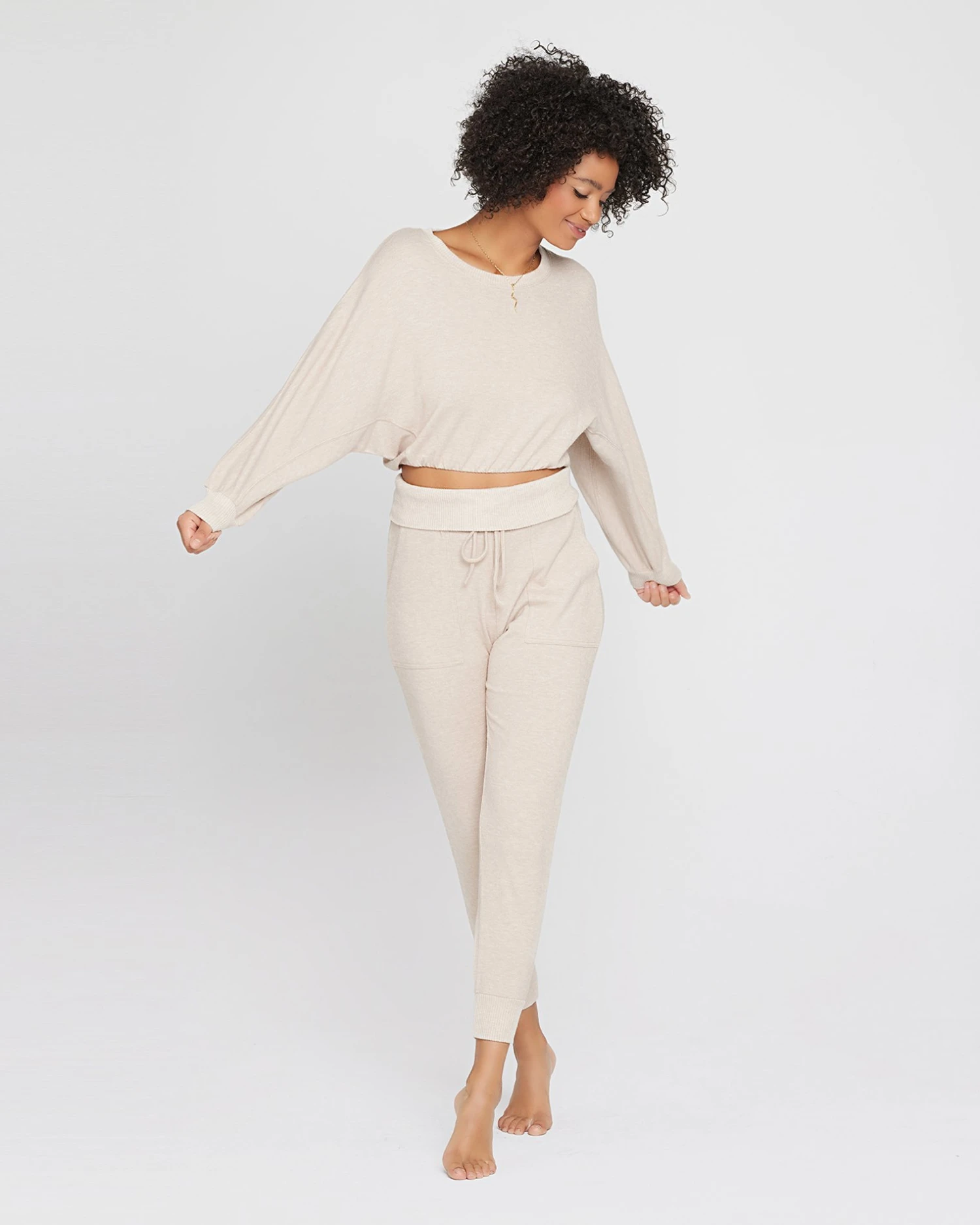 Pillow Talk Pullover DS In Oatmeal Shirt 3 Pillow Talk Pullover DS In Oatmeal Shirt