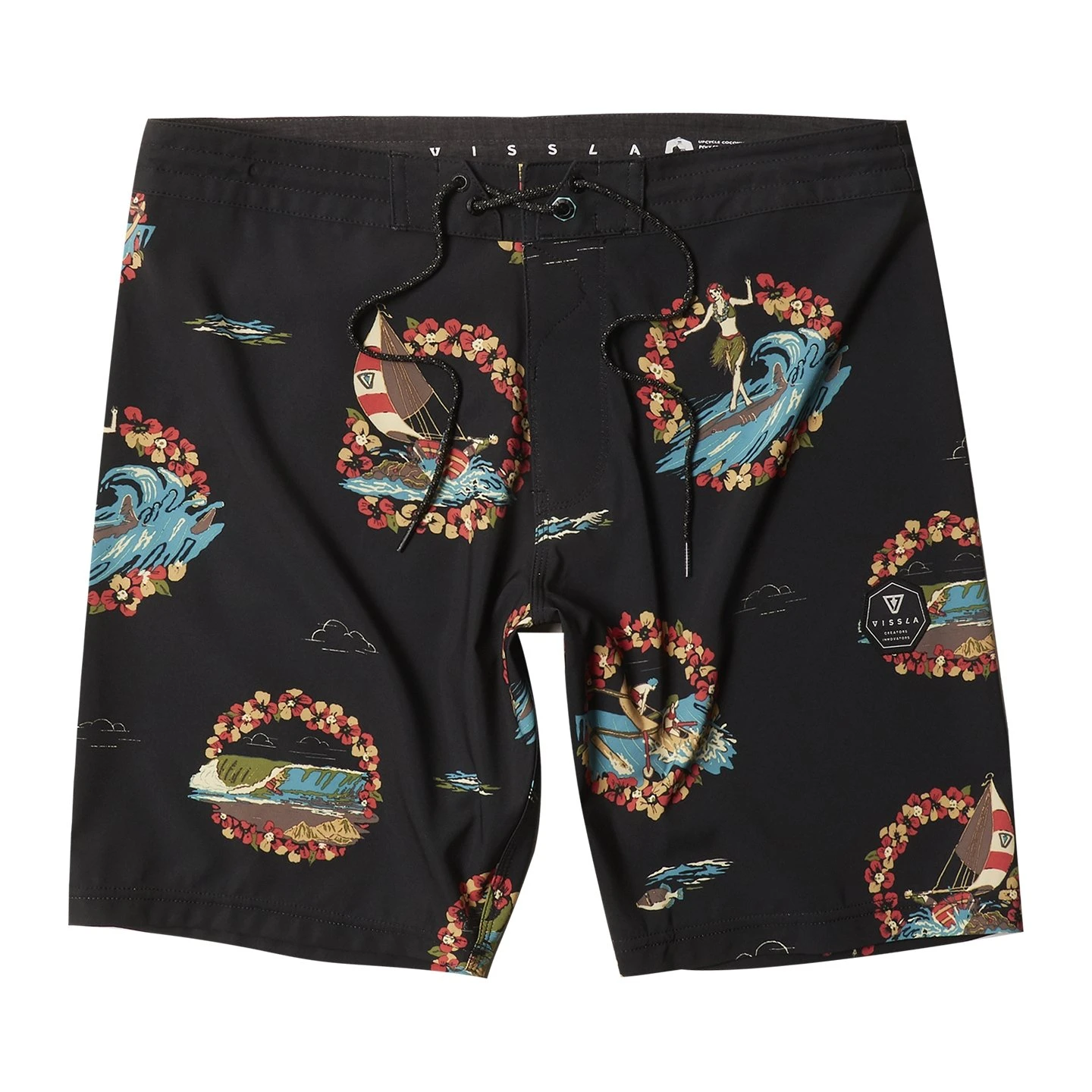 Vissla Helloha 18.5" In Black Boardshort 3 Vissla Helloha 18.5" In Black Boardshort