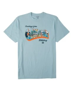 Billabong Greetings California In Blue Shirt