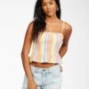 Billabong Keep Your Cool Woven Crop Top In Multi Tank Top 2 Billabong Keep Your Cool Woven Crop Top In Multi Tank Top -Tide And Style HS1617401330