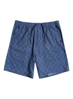 Quiksilver Elastic Checker 18" Amphibian In Sargasso Sea Shorts