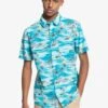 Quiksilver Island Hopper In Blue Woven Shirt 1 Quiksilver Island Hopper In Blue Woven Shirt -Tide And Style HS1617657143