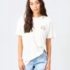 Rip Curl Bloom Oversized Tee Shirt In Bone -Tide And Style HS1618526295